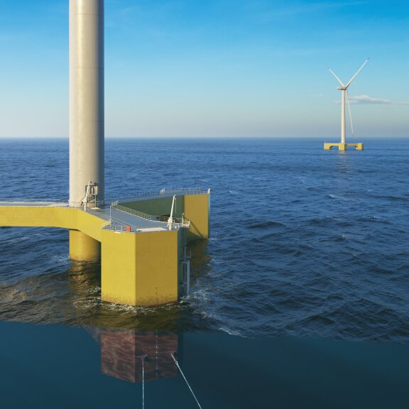 YFloat™ is a floating steel foundation for offshore wind turbines
